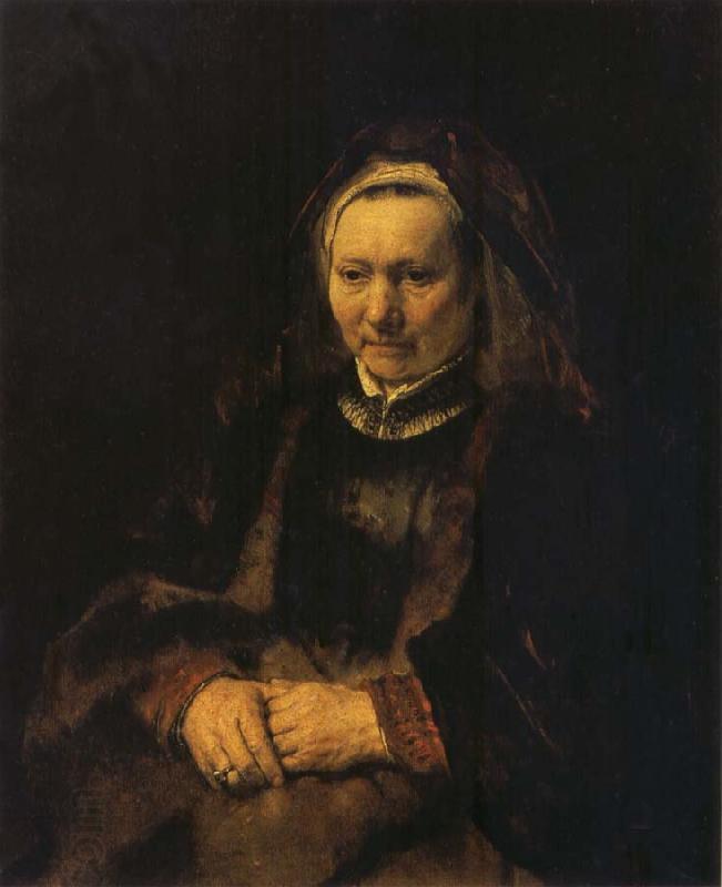 REMBRANDT Harmenszoon van Rijn Portrait of an Old Woman